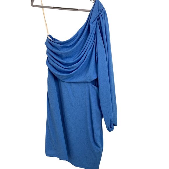 BCBGeneration Azure One Shoulder Mini Dress Cutout Size 16 NWT 6547 Asym Neck - Picture 10 of 16